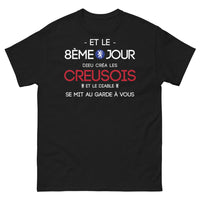 Thumbnail for T-shirt Creuse noir - Et le 8ème jour, Dieu créa les Creusois