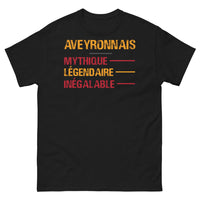 Thumbnail for T-shirt Aveyron noir - Aveyronnais légendaire et inégalable