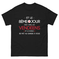 Thumbnail for T-shirt Vendée noir - Et le 8ème jour, Dieu créa les Vendéens