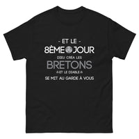 Thumbnail for T-shirt humour noir - Et le 8ème jour, Dieu créa le diable face