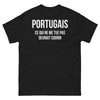 T-shirt Portugal noir - Ce qui ne me tue pas devrait courir