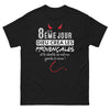 T-shirt Provence noir - 8ème jour et le Dieu créa les Provençales