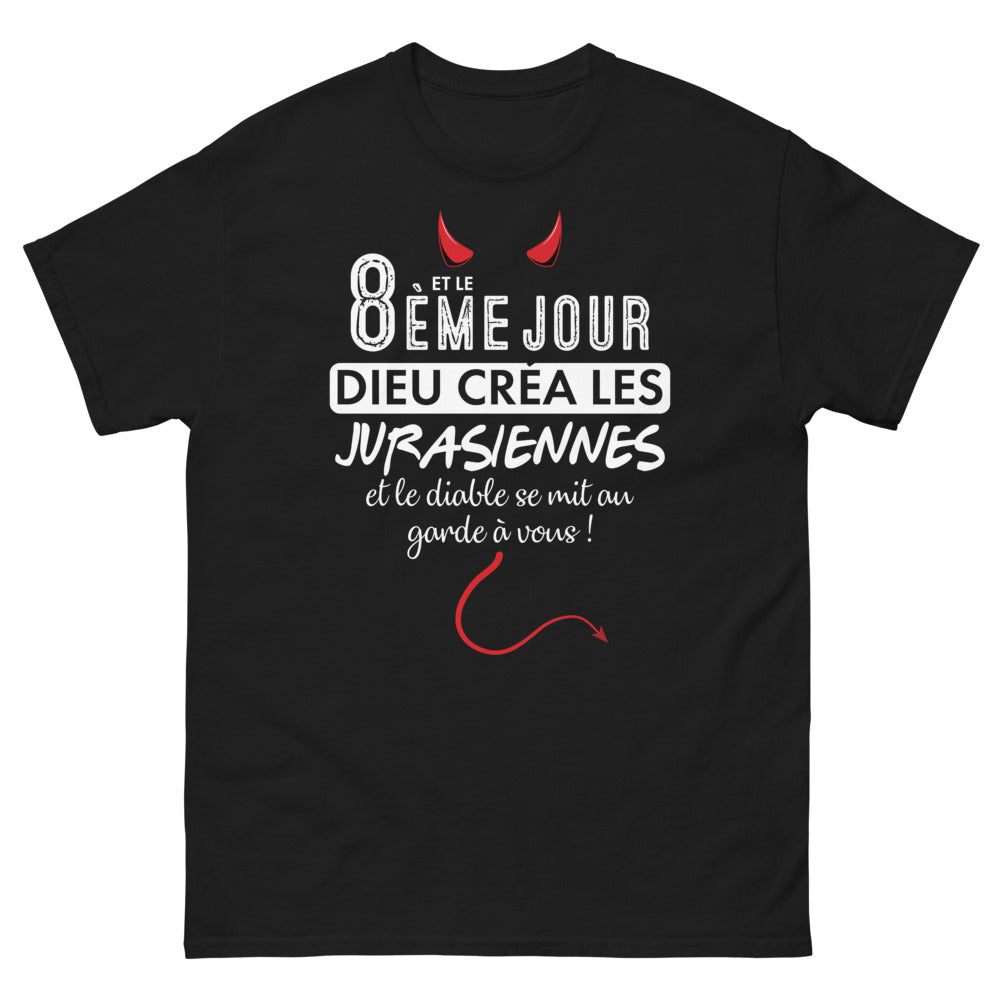 T-shirt Jura noir - 8ème jour, hommage aux Jurassiennes