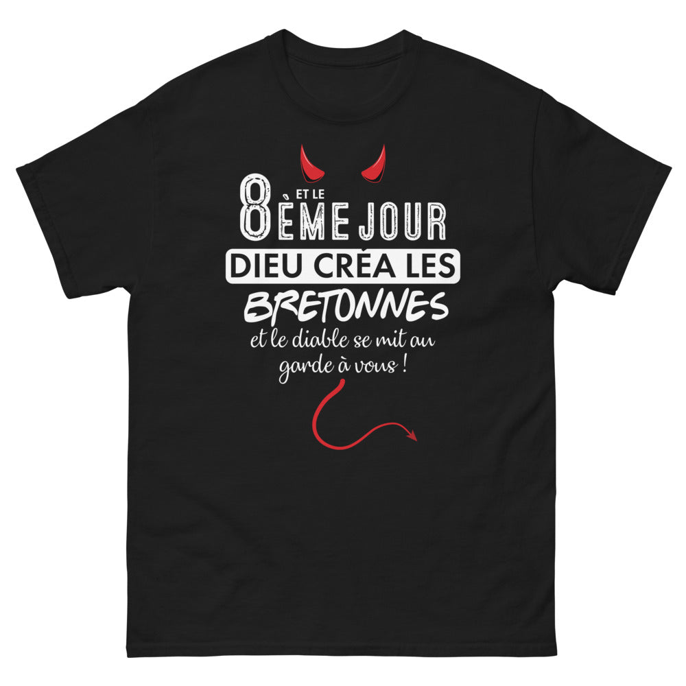 T-shirt Bretagne noir - Les Bretonnes hébergent le Diable