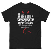Thumbnail for T-shirt Bretagne noir - Les Bretonnes hébergent le Diable