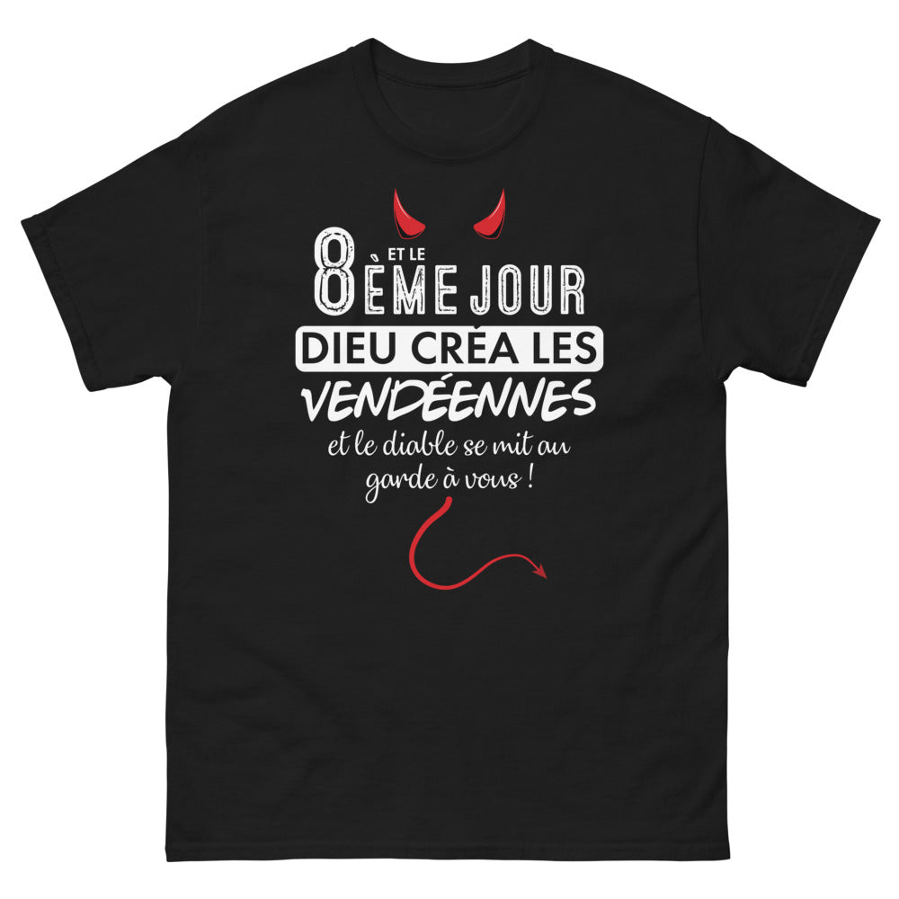 T-shirt Vendée noir - Le Jour où Dieu les a Créées