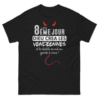 Thumbnail for T-shirt Vendée noir - Le Jour où Dieu les a Créées
