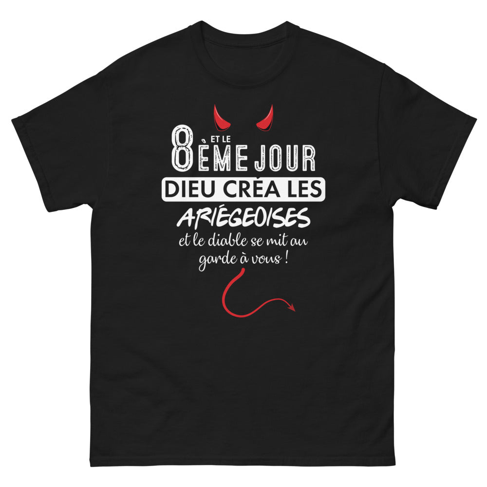 T-shirt Ariège noir - La Création en Sombre