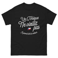 Thumbnail for T-shirt Tchèque noir - Un tchéque ne vieillit pas, il prend de la valeur
