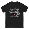 T-shirt Tchèque noir - Un tchéque ne vieillit pas, il prend de la valeur