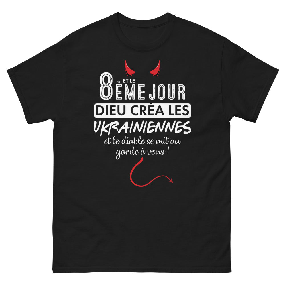 T-shirt Ukraine noir - Création divine et diabolique