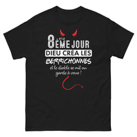 Thumbnail for T-shirt Berry noir - Dieu créa les Berrichonnes