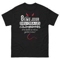 Thumbnail for T-shirt Colombiennes noir - Création divine humoristique
