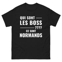 Thumbnail for T-shirt Normands noir - Qui sont les boss ?