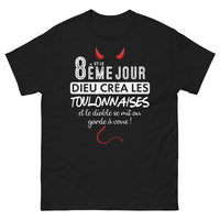 Thumbnail for T-shirt Toulonnaises noir - 8ème jour création divine