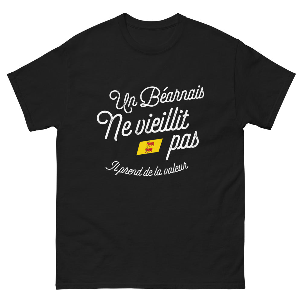 T-shirt Béarnais noir - Ne vieillit pas, prend de la valeur