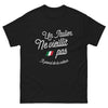 T-shirt Italie noir - Un Italien ne vieillit pas, il prend de la valeur