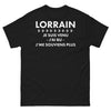 T-shirt Lorraine noir - Je suis venu, j'ai bu