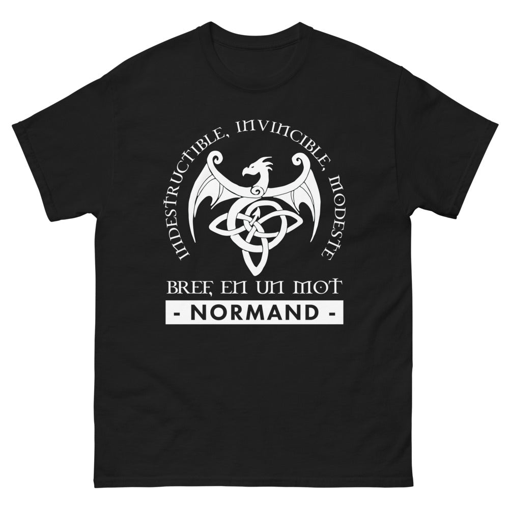 T-shirt Normand noir - Indestructible et fier de l'être