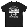 T-shirt Croatie noir - Ne me drague pas, j'aime ma femme