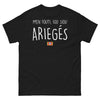T-shirt Ariège noir - M'en Fouti Iou Siou