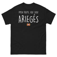 Thumbnail for T-shirt Ariège noir - Moune Foutiousie avec humour local