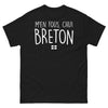 T-shirt Bretagne noir - M'en fous chui Breton