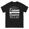 T-shirt Roumain noir - J'aime ma femme roumaine