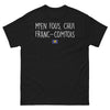 T-shirt Franc-Comtois noir - M'en fous, chui Franc-Comtois