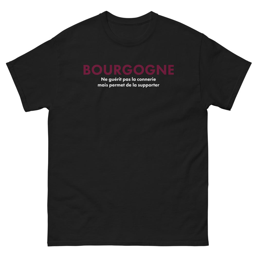 T-shirt Bourgogne noir - Ne guérit pas la connerie