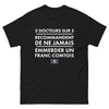 T-shirt Franc-Comtois noir - 5 docteurs recommandent