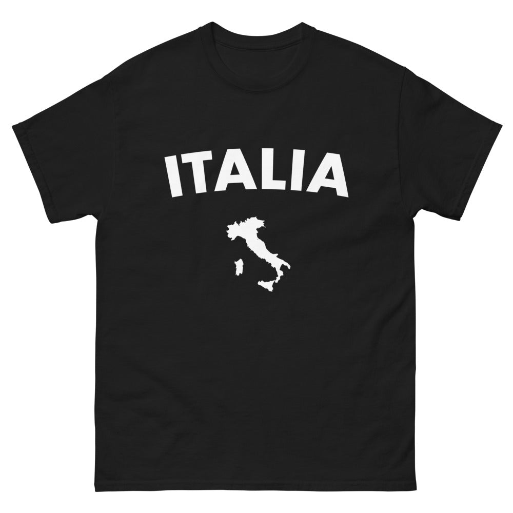 Maglietta Italia navy — Design 'Italia Scura' ispirato al nero