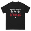 T-shirt Béarnais noir - Mon groupe sanguin est béarnais
