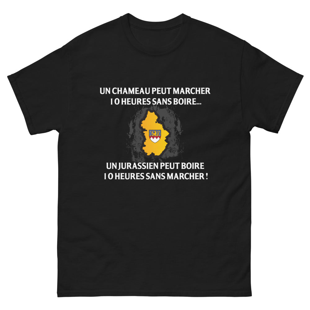 T-shirt Jura noir - Un chameau peut marcher 10 heures sans boire