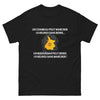 T-shirt Bigourdan noir - Un chameau peut marcher 10 heures sans boire