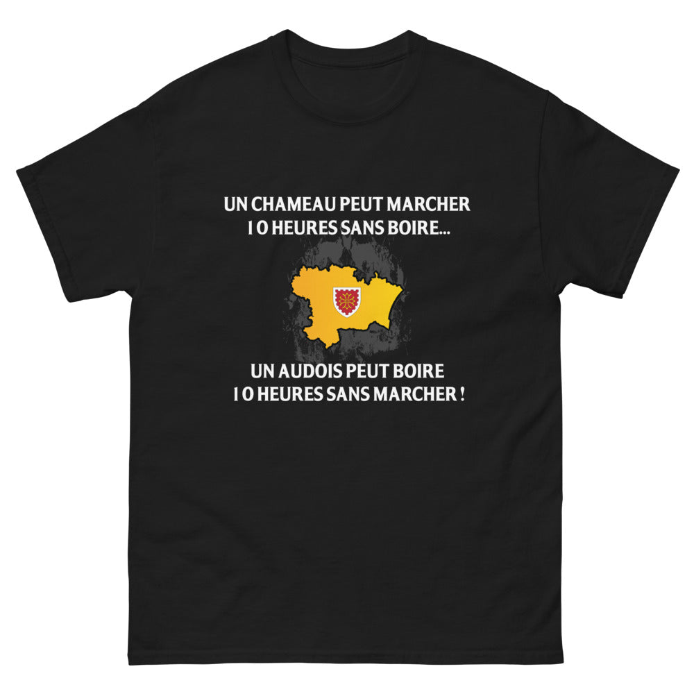 T-shirt Audois noir - Un chameau peut marcher 10 heures sans boire