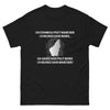 T-shirt Ardéchois noir - Un chameau peut marcher 10 heures sans boire