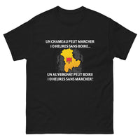 Thumbnail for T-shirt Auvergne noir - Un chameau peut marcher 10 heures