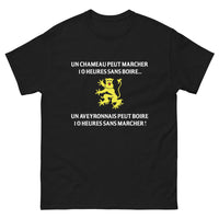 Thumbnail for T-shirt Aveyronnais noir - 10 heures de boisson sans marcher