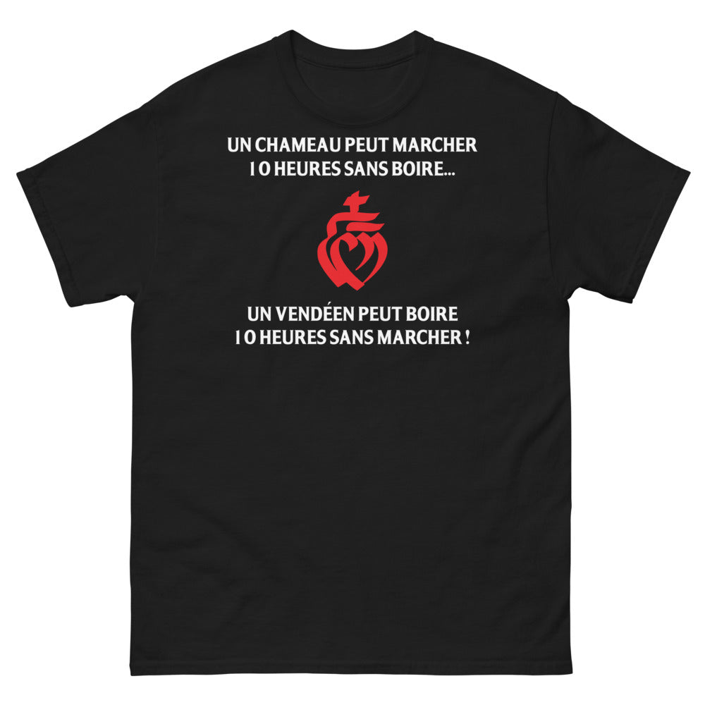 T-shirt Vendée noir - Un vendéen peut boire 10 heures