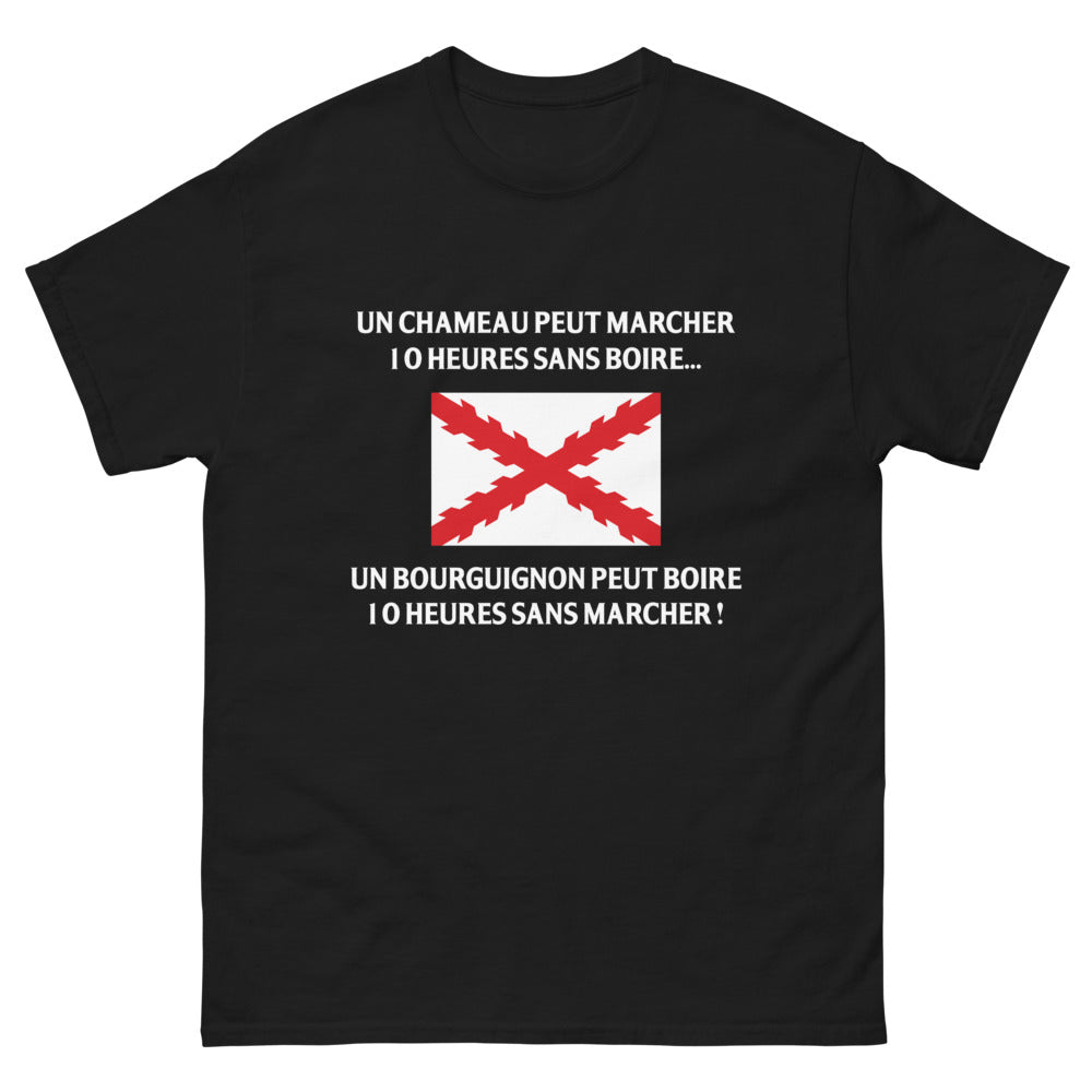 T-shirt Bourgogne noir - Le marathon du Bourguignon