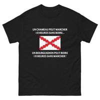 Thumbnail for T-shirt Bourgogne noir - Le marathon du Bourguignon