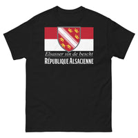 Thumbnail for T-shirt Alsace noir - L'Alsacien de la République Alsacienne