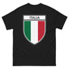 T-Shirt Italia nera - design che evoca le notti italiane