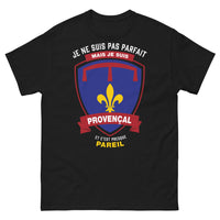 Thumbnail for T-shirt Provence noir - Je ne suis pas parfait mais je suis Provençal