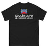 T-shirt Bretagne noir - Kouler la po le pa kouler lo ker