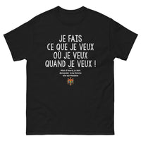 Thumbnail for T-shirt Moldave noir - Je fais ce que je veux, demande à ma femme