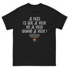 T-shirt Moldave noir - Je fais ce que je veux, demande à ma femme