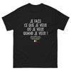 T-shirt Madagascar noir - Je fais ce que je veux, mais d'abord je dois demander à ma femme