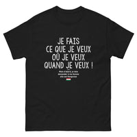 Thumbnail for T-shirt Hongrie noir - Je fais ce que je veux... sauf si ma femme hongroise décide